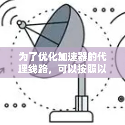 为了优化加速器的代理线路，可以按照以下步骤进行