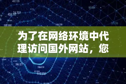 为了在网络环境中代理访问国外网站，您可以按照以下步骤进行操作